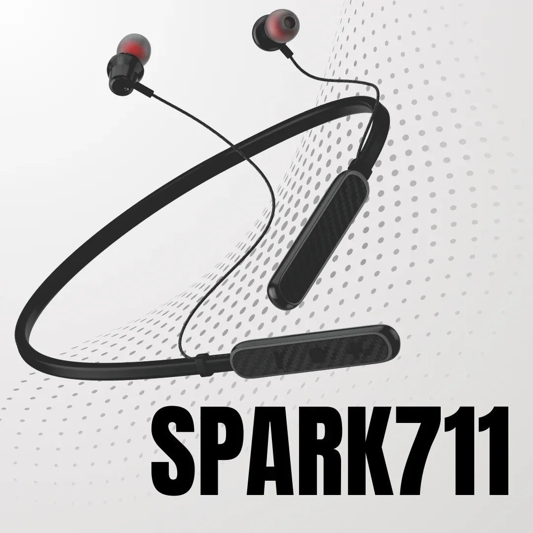 Spark711 Bluetooth Neckband | ENC | 30 Hr | IPX Water Resistant