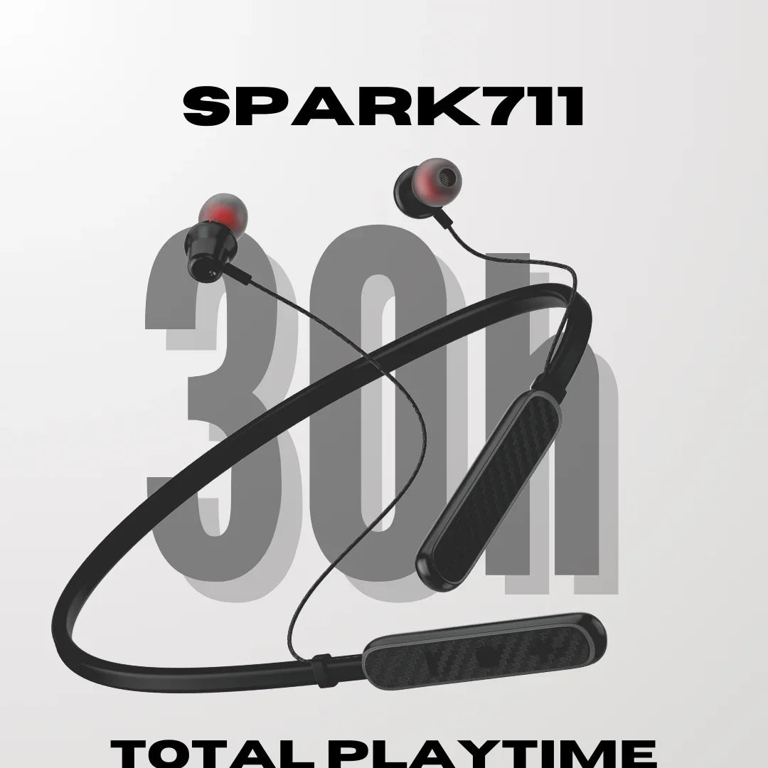 Spark711 Bluetooth Neckband | ENC | 30 Hr | IPX Water Resistant