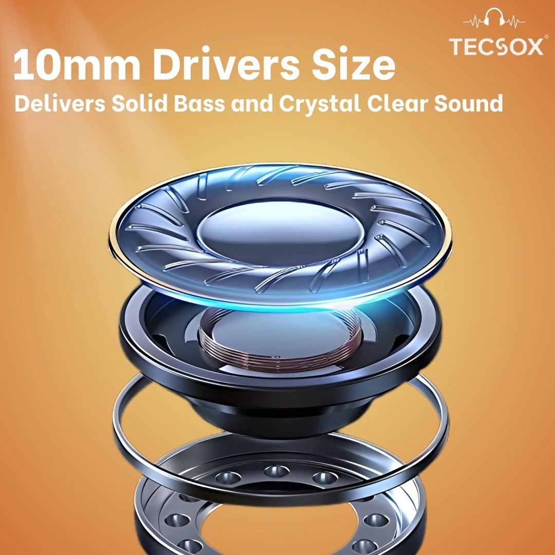 Buy TecSox Neo411 Wireless Earbud With Deep Bass & Comfortable Fit