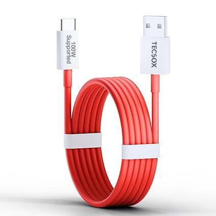 100W Charger + Cable | Fast Charging and Data Transfer - TecSox