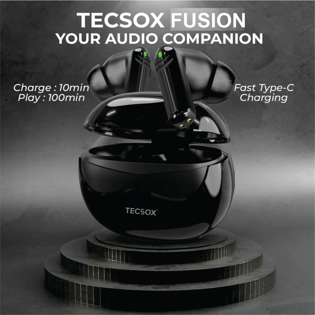 Order TecSox Fusion Bluetooth Earbuds With ANC Inbuilt | Buy Online