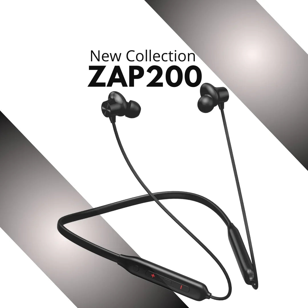 Zap200 Bluetooth Neckband | High Bass | 40 Hr | IPX Water Resistant