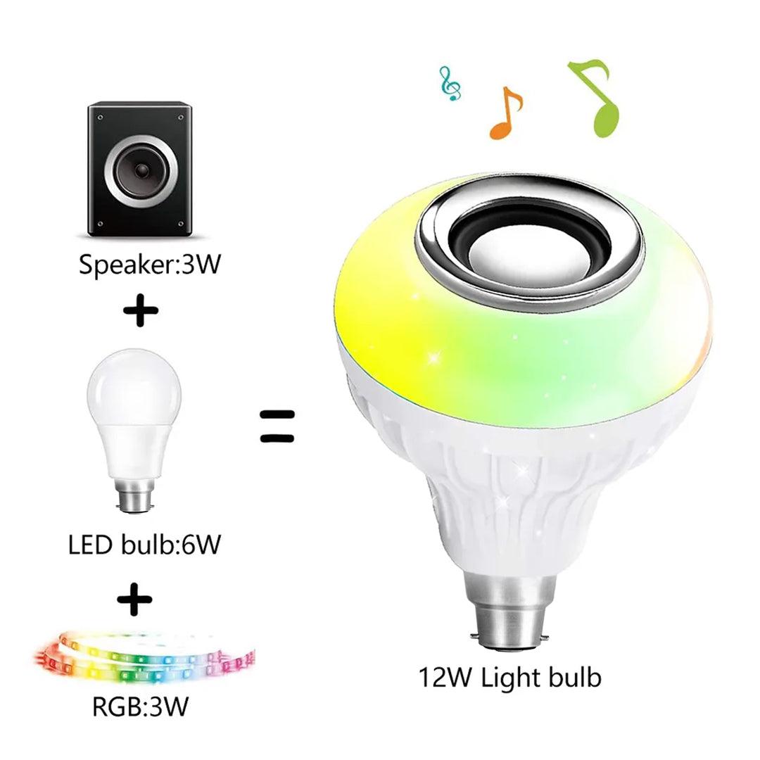 TecSox Bulb Bluetooth Speaker | Multi Color & Music Control - TecSox