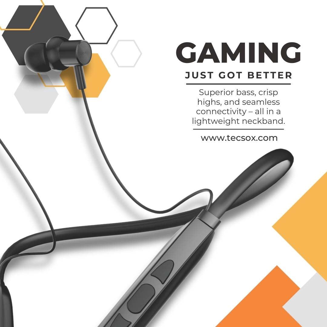 Bluetooth Neckband Jazz 251 | Under ₹300 - TecSox