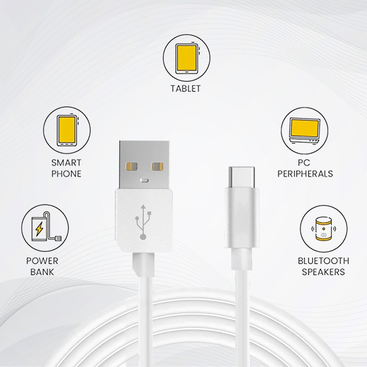 Tecsox 33 Watt fast charging USB A to Type C | Fast Charging | Under ₹200