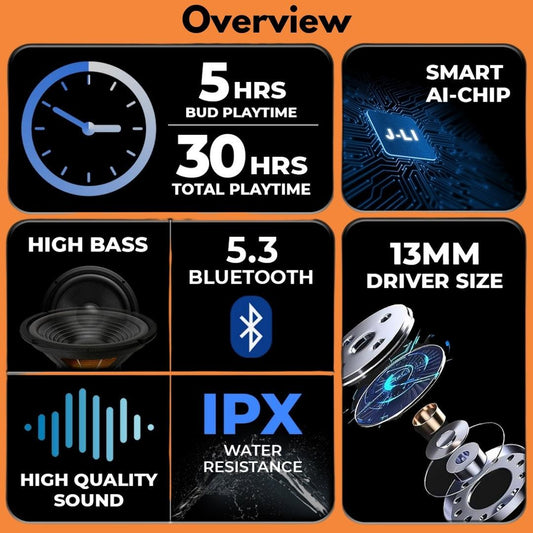 Buy TecSox Pro 1 Wireless Earbud With Comfortable Fit - TecSox