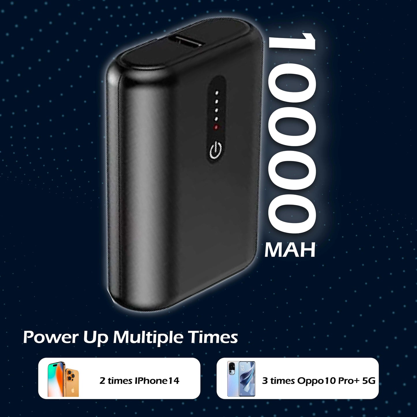 TecSox Force 10 Powerbank | 100% in 90 Mins | 10000 mAh - TecSox