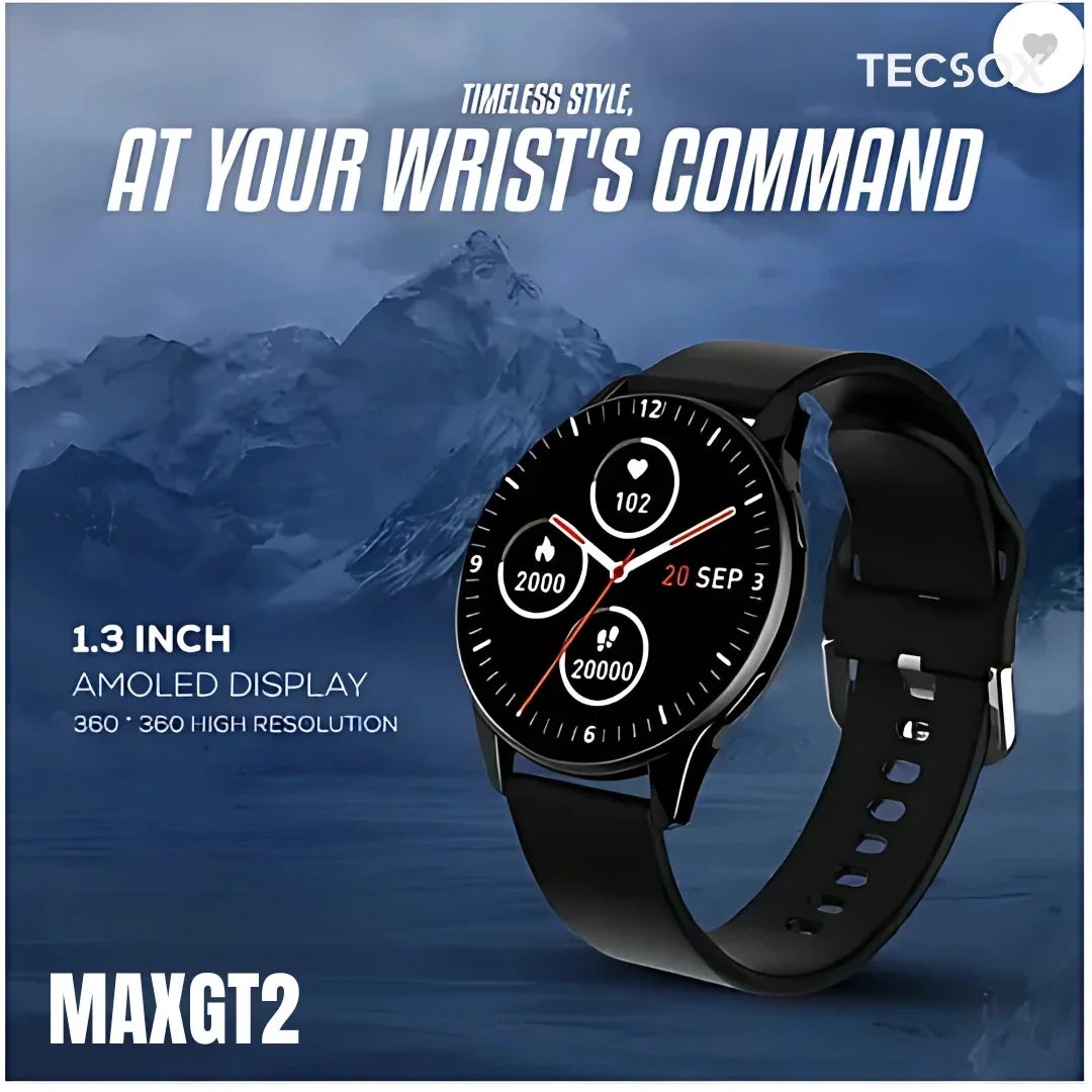 TecSox MaxGT2 | 1.3" IPS Display | BT Calling