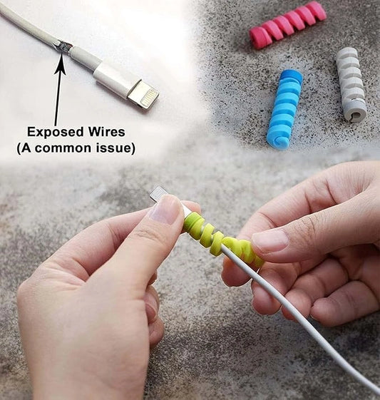 TecSox Spiral Cable Charger Protector | All Types of Wires