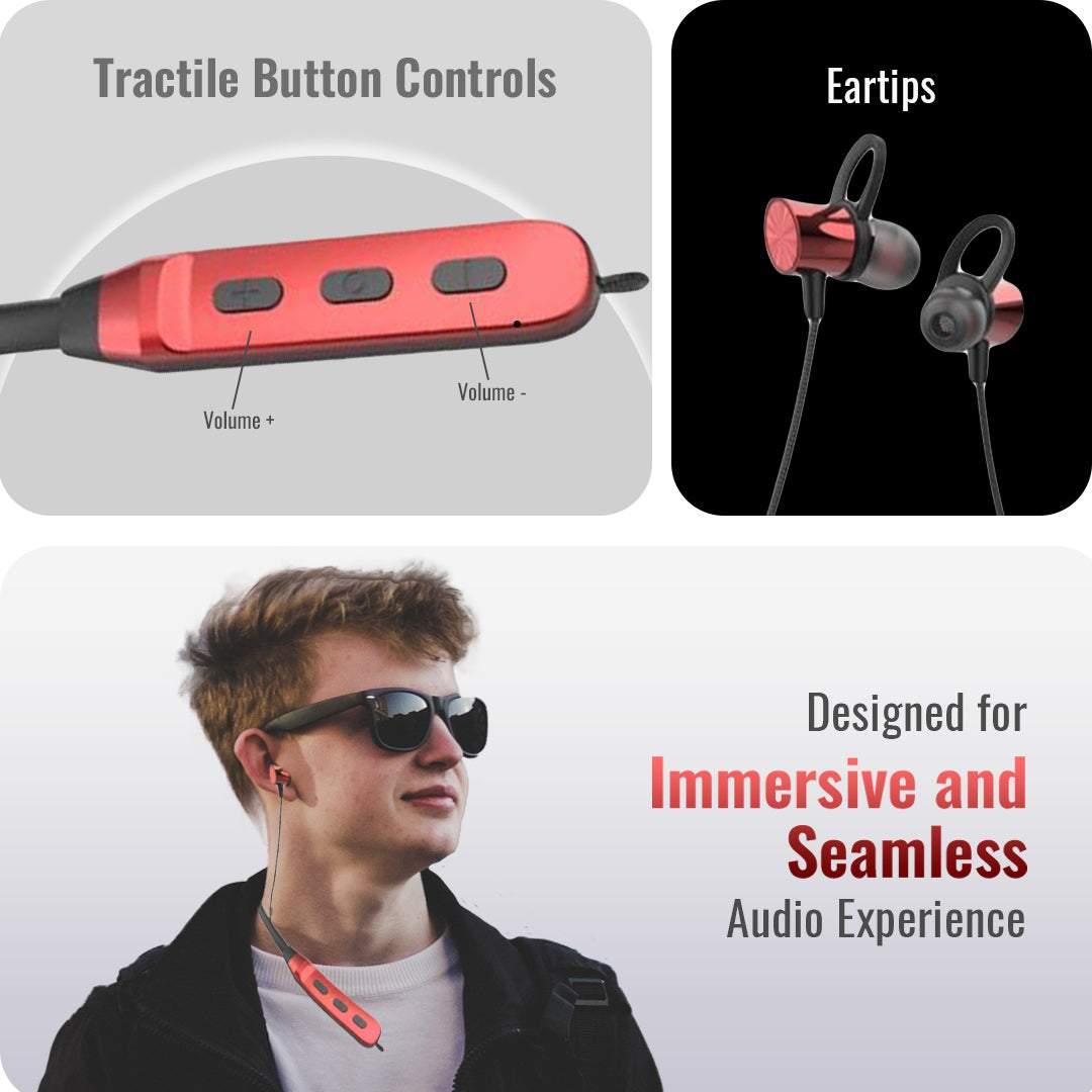 Order TecSox Pulse 100 | BT Earphones | 20 Hrs Playtime - TecSox