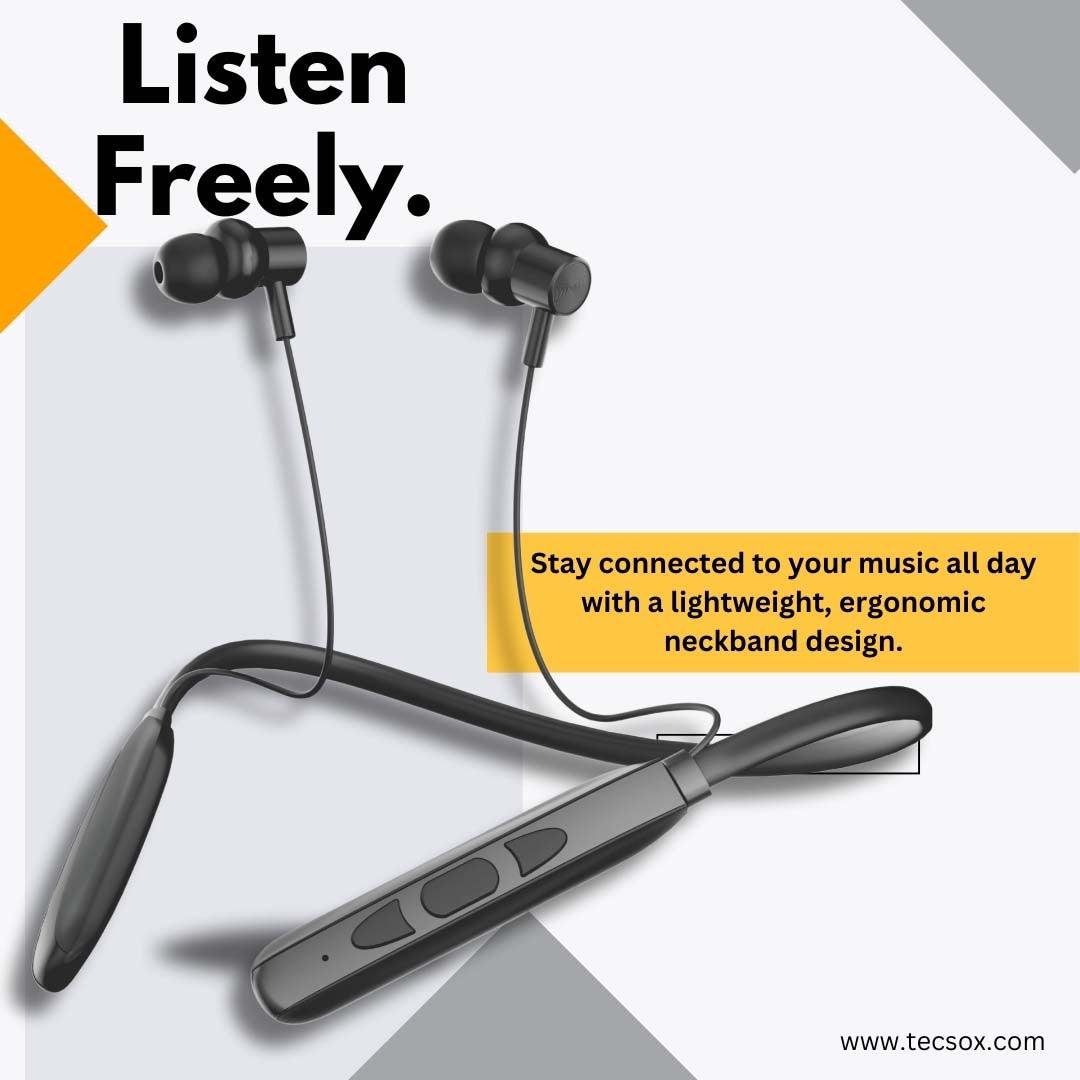 Bluetooth Neckband Jazz 251 | Under ₹300 - TecSox