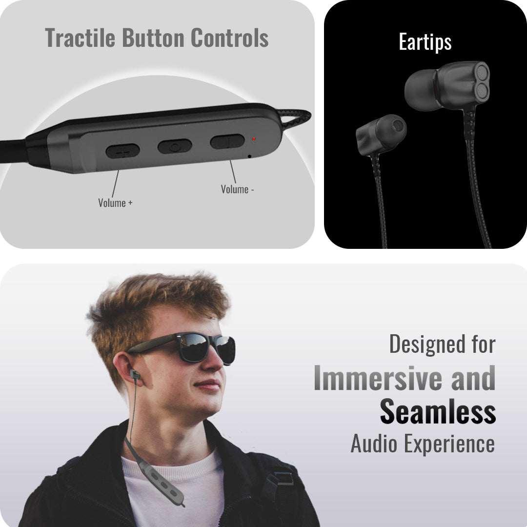 Order TecSox Pulse 200 | Bluetooth Neckband | Water Resistant - TecSox