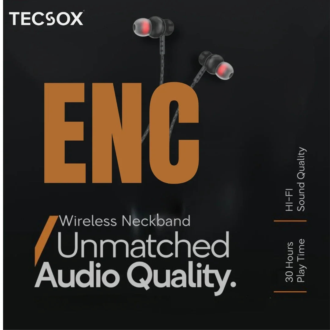 Spark411 Bluetooth Neckband | ENC | 30 Hr | IPX Water Resistant