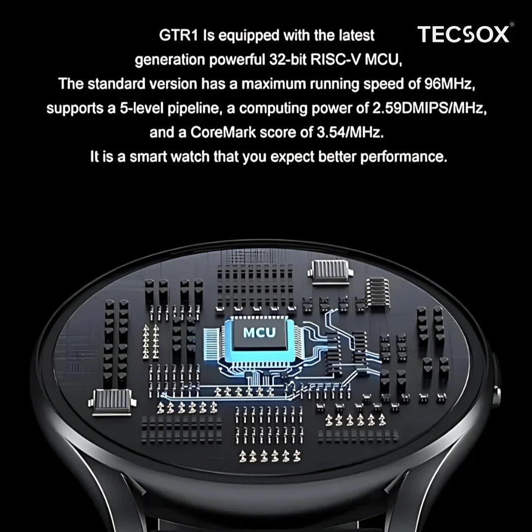 TecSox MaxGT2 | 1.3" IPS Display | BT Calling