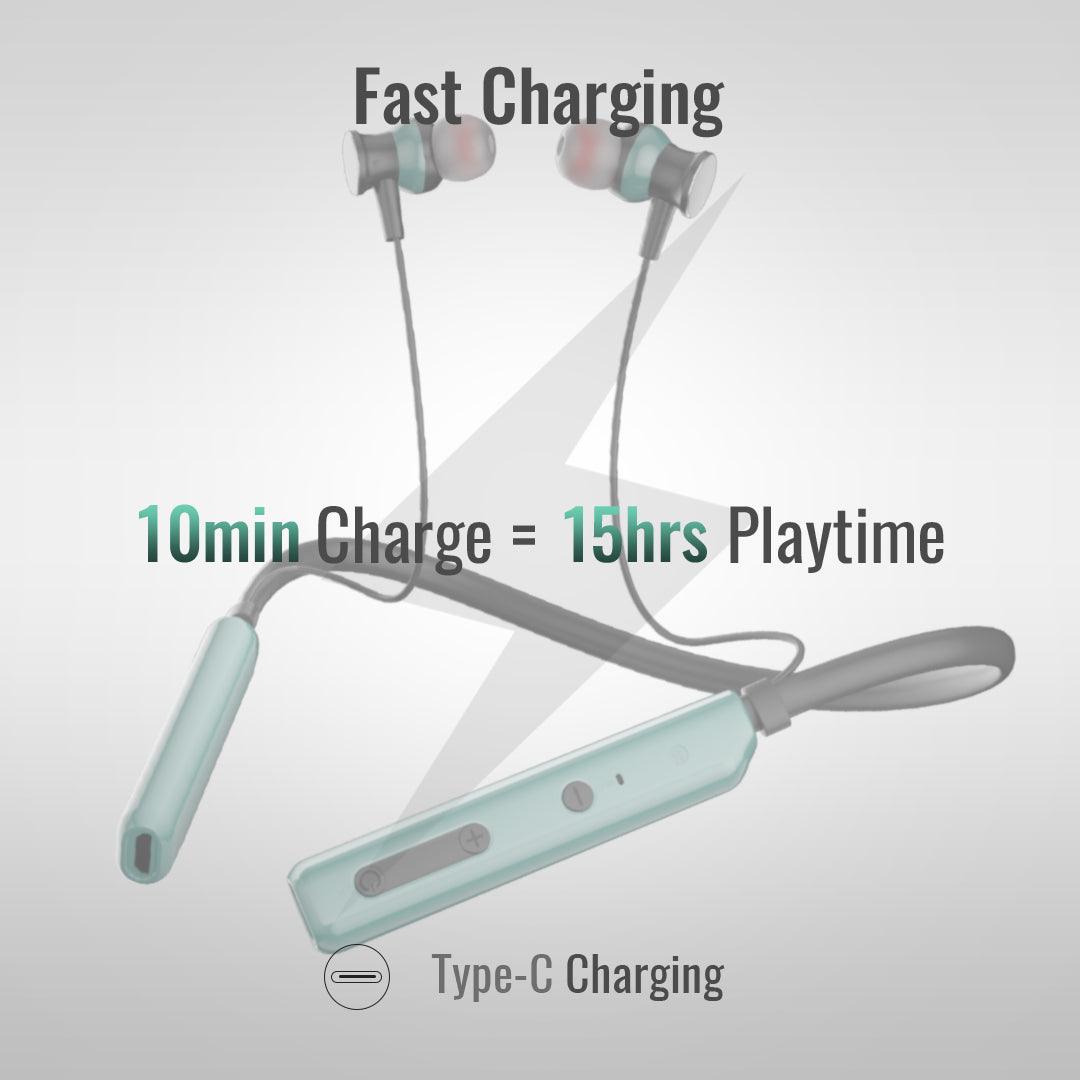 Order TecSox Roar Neckband with 14mm Sound Driver Inside - TecSox