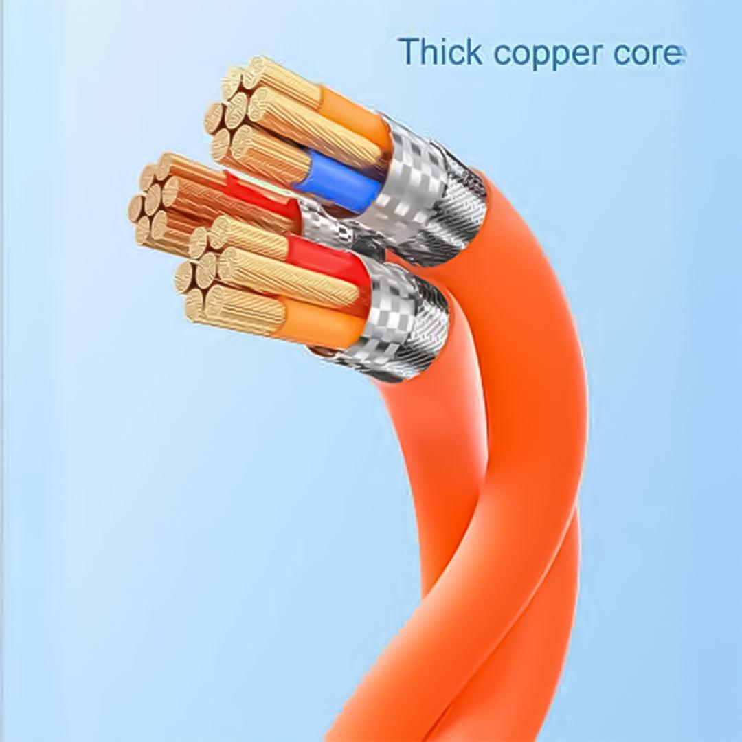 Tecsox 3 in 1 120W Fast Charging Cable | For iOS & Android - TecSox