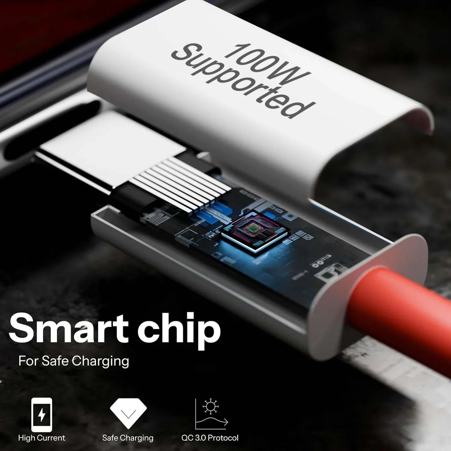 100W Cable | Fast Charging and Data Transfer | Under ₹200 - TecSox