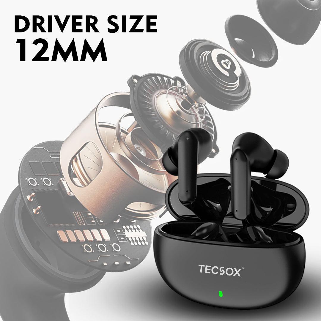 TecSox Fire TWS Bluetooth Earphones | IPX Water Resistance - TecSox