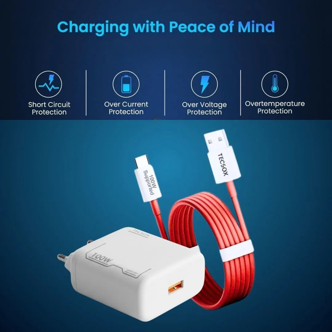 100W Charger + Cable | Fast Charging and Data Transfer