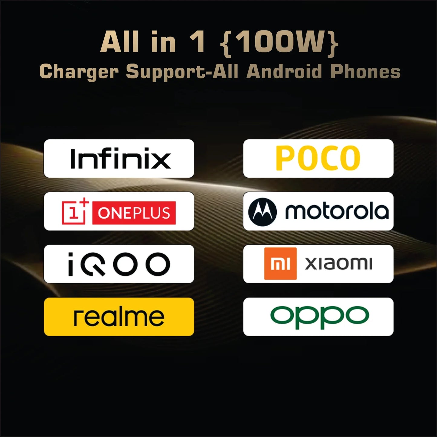 100W Charger + Cable | Fast Charging and Data Transfer