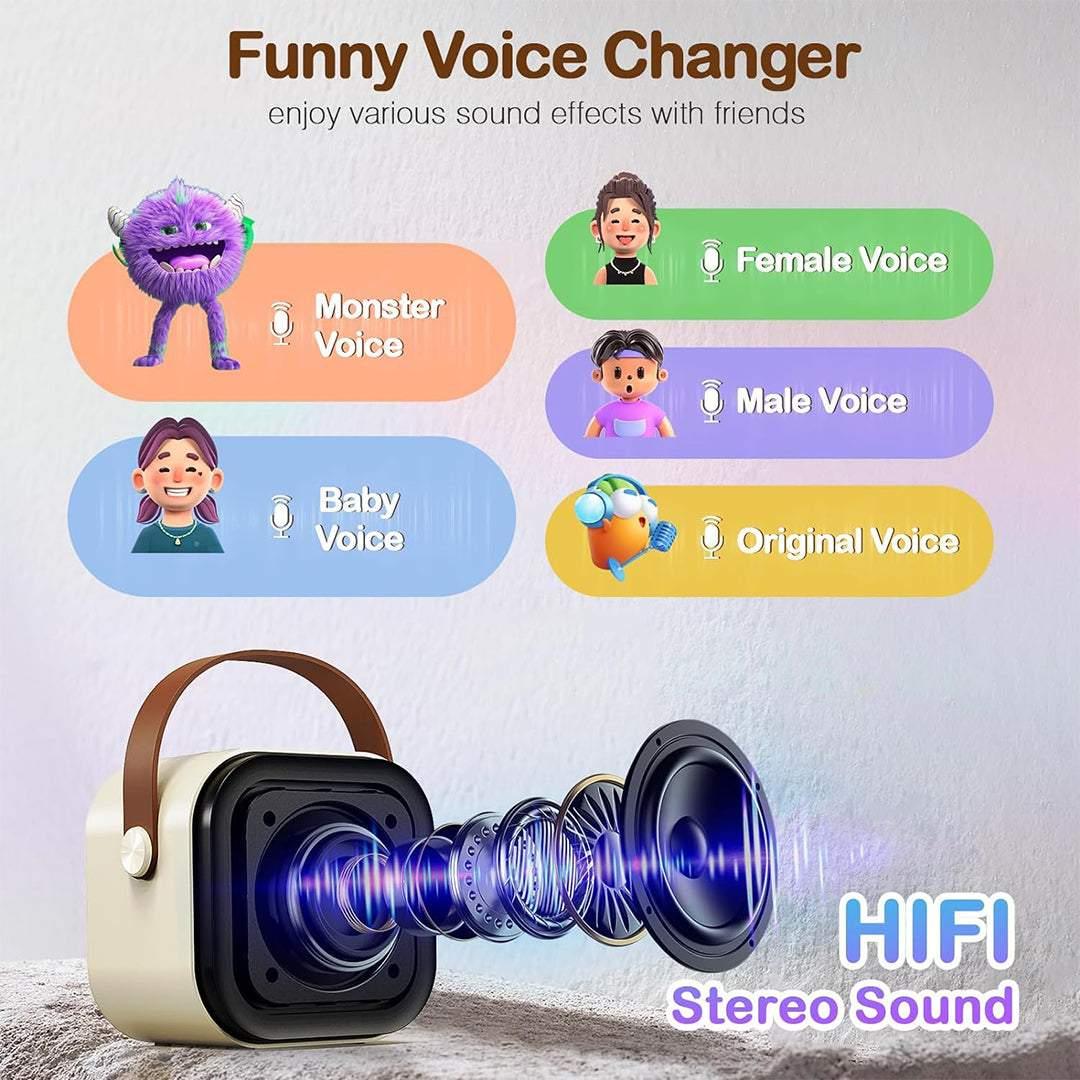 Order Karaoke Mic with Speaker & Voice Changing Option - TecSox