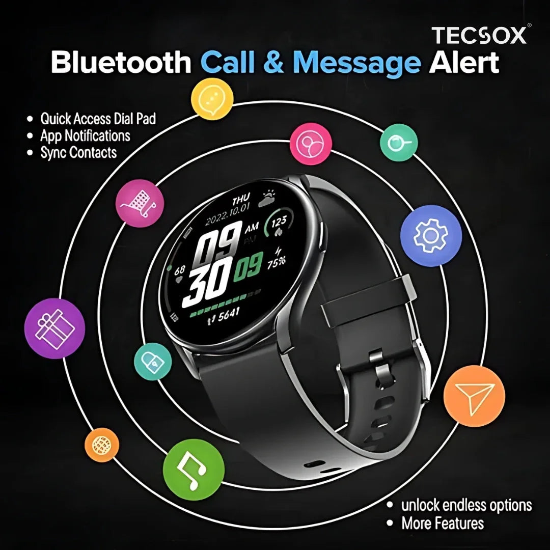 TecSox MaxGT2 | 1.3" IPS Display | BT Calling