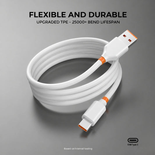 TecSox 6A USB to Type-C Charging Cable| Under Rs.99