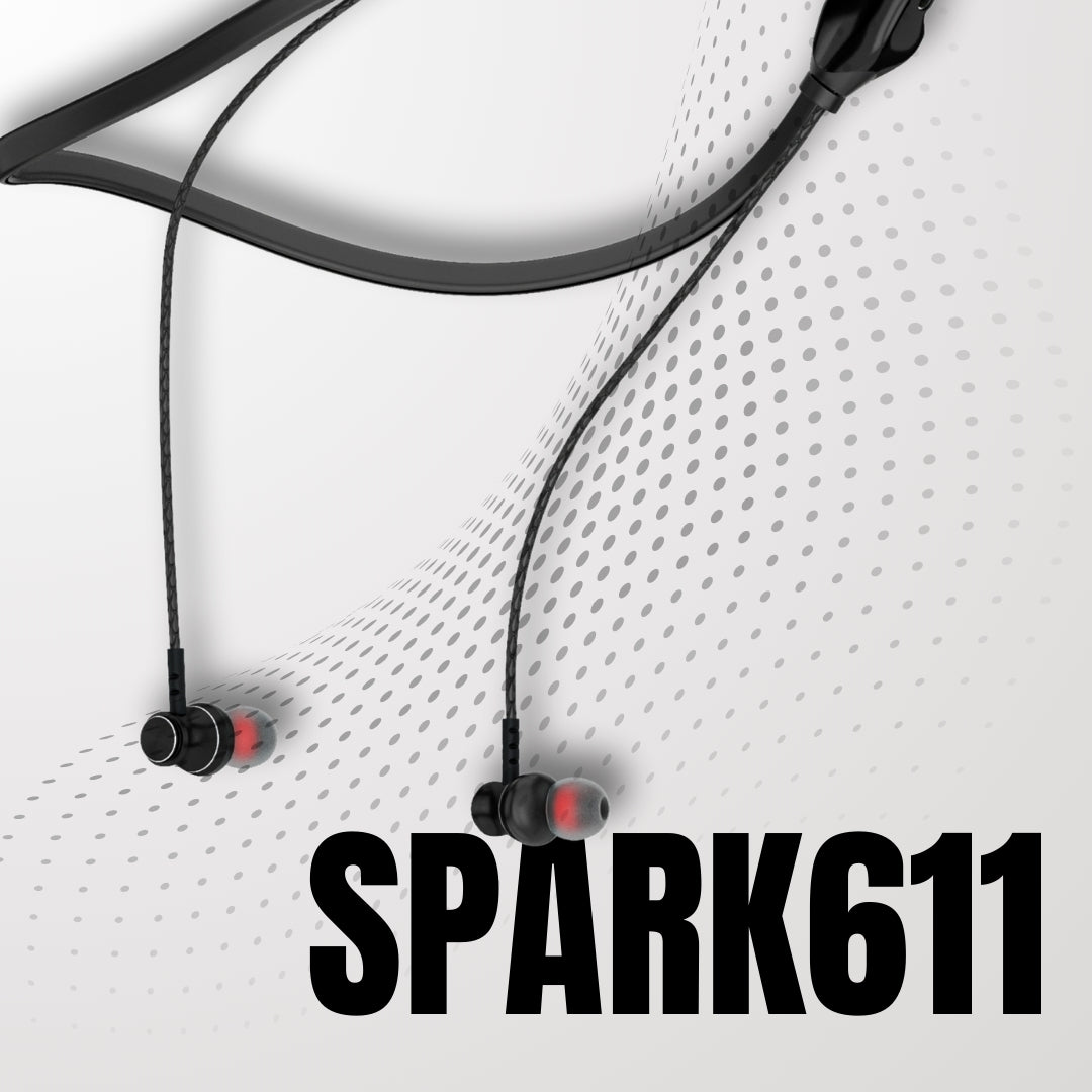 Spark611 Bluetooth Neckband | ENC | 30 Hr | IPX Water Resistant