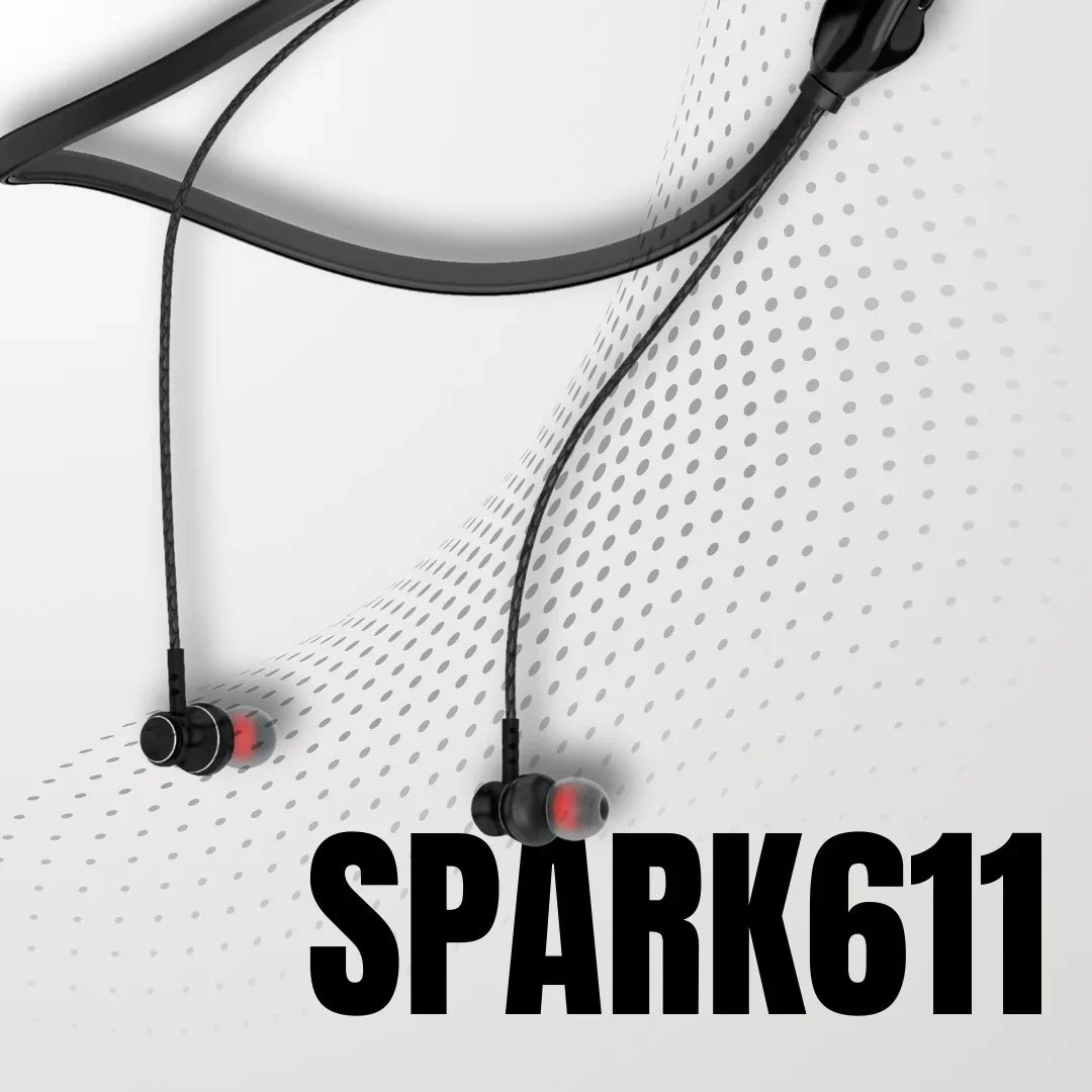 Spark611 Bluetooth Neckband | ENC | 30 Hr | IPX Water Resistant