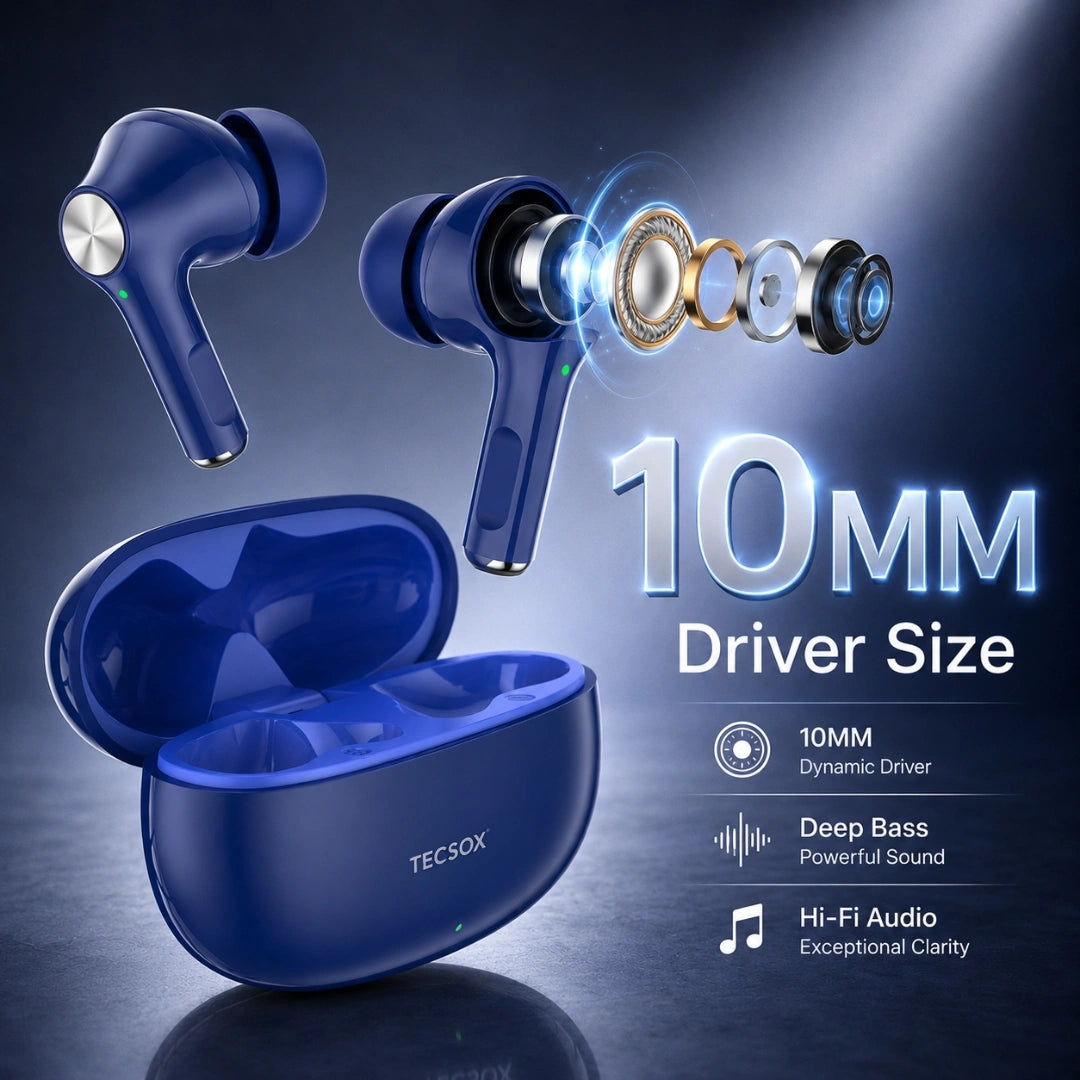 Buy TecSox Neo411 Wireless Earbud With Deep Bass & Comfortable Fit