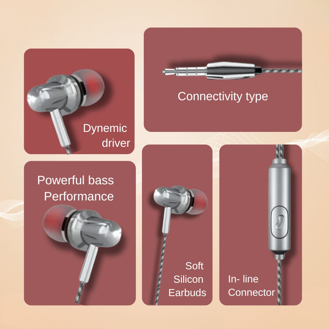 TecSox Bass Bud15 Earphones Online | Under Rs.299