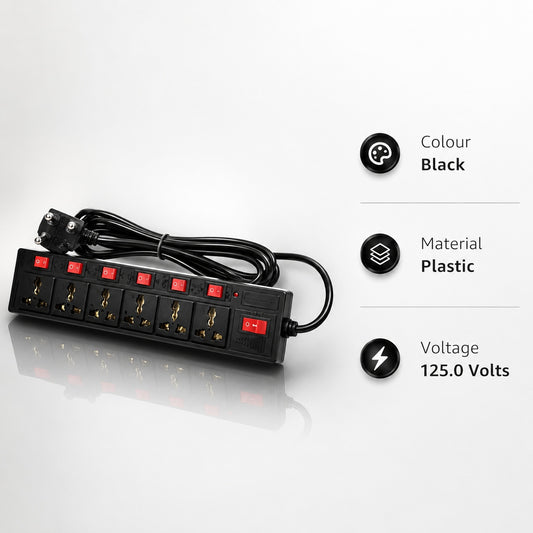 TecSox 6 Pin Extention Board | 2.7 m length | Under Rs.350