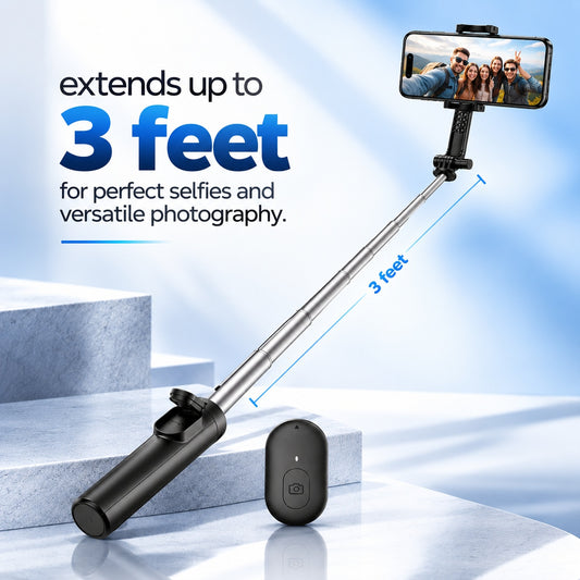 Order Selfie Stick Tripod with Remote Control R1 Online | Combo