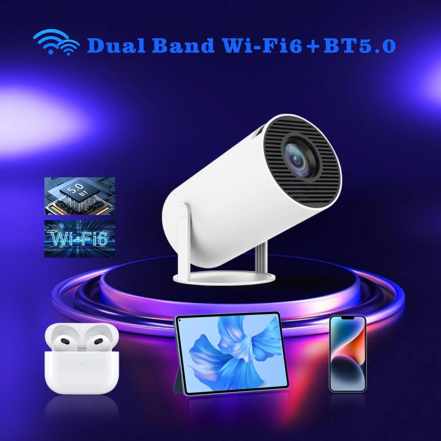 TecSox HY300 LED Projector – Full HD Smart Home Theater Mini 4K Projector Price Rs 2,999 - TecSox