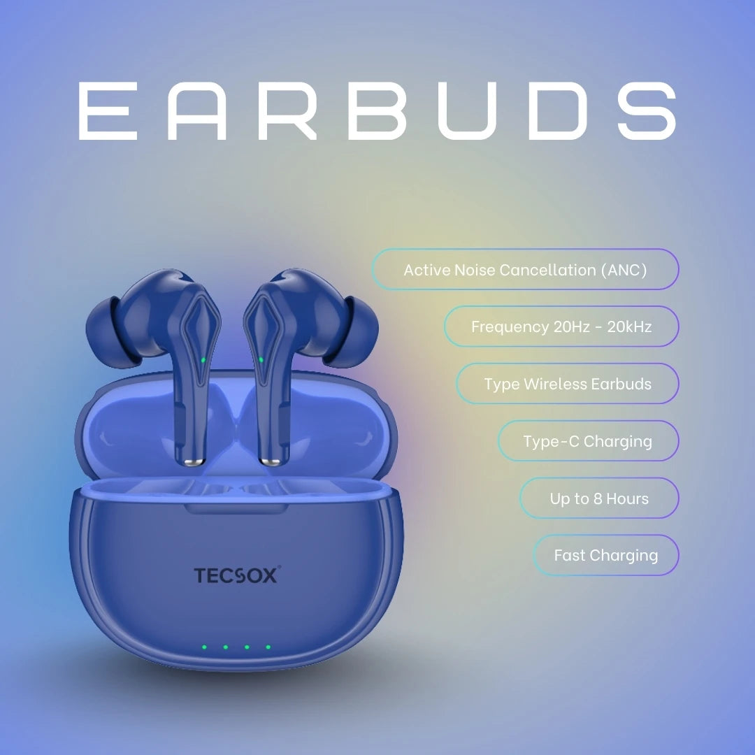 Buy TecSox Neo231 Wireless Earbud With Deep Bass & Comfortable Fit