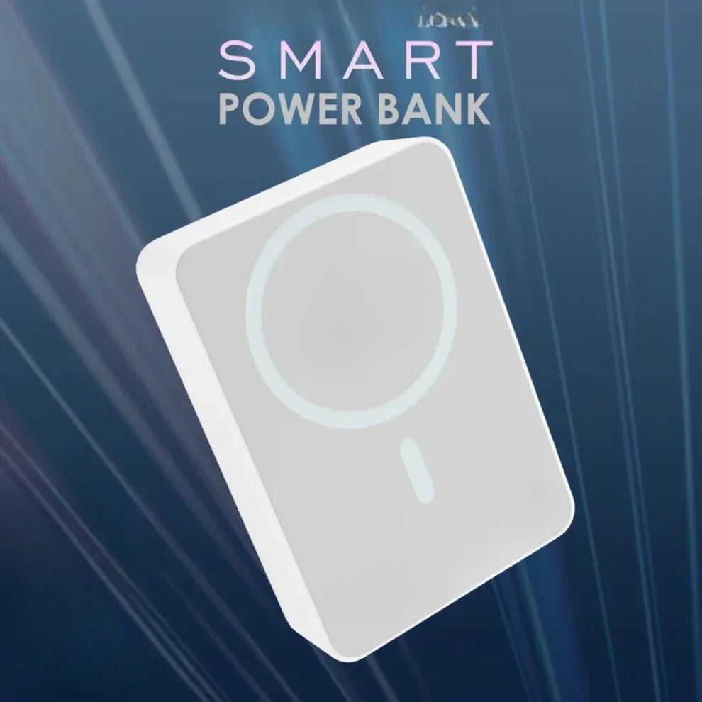TecSox 10 000 mAh Wireless MagSafe Power Bank – Compact, Dual USB‑C & MagSafe Wireless Charging