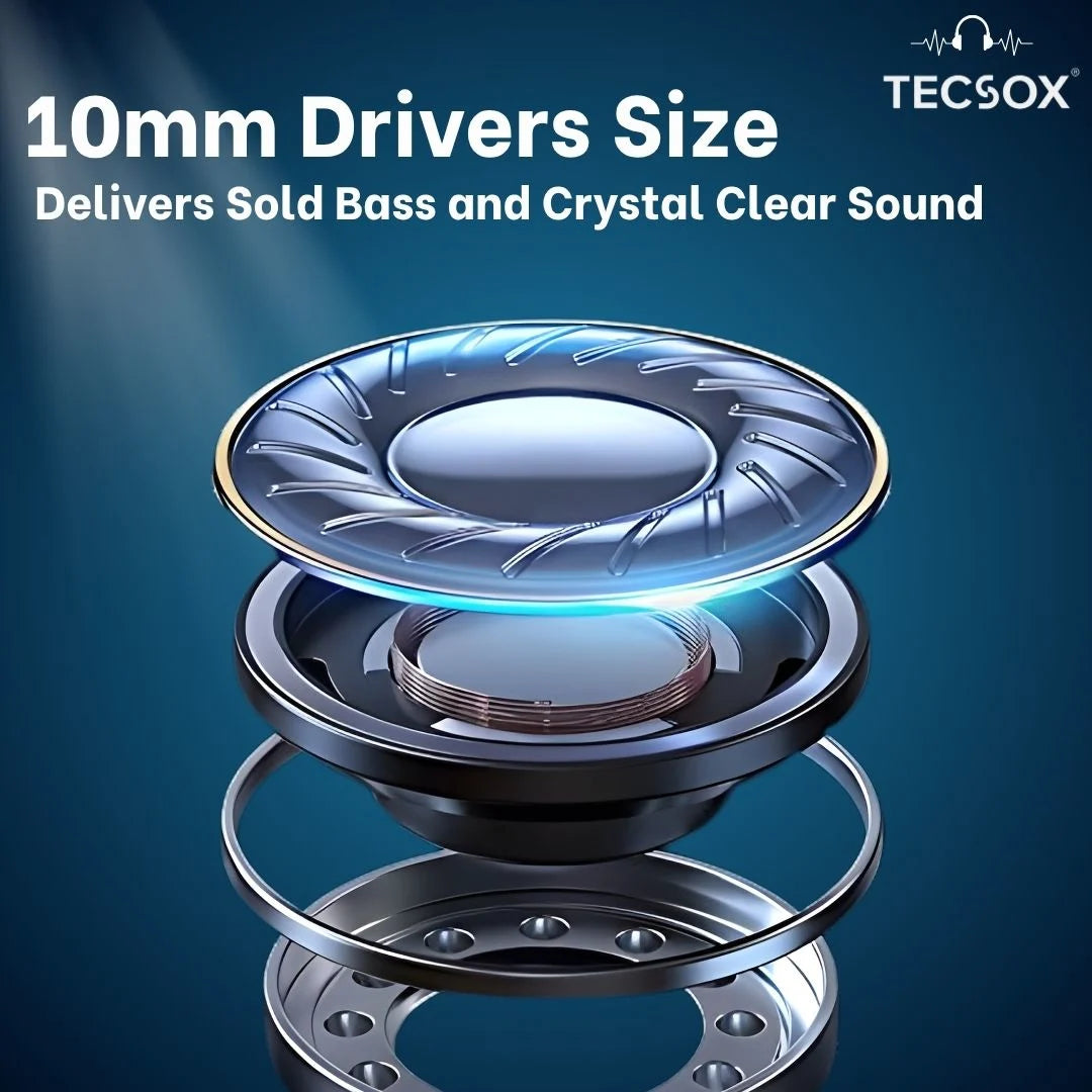 Buy TecSox Omega Wireless Earbud With Comfortable Fit