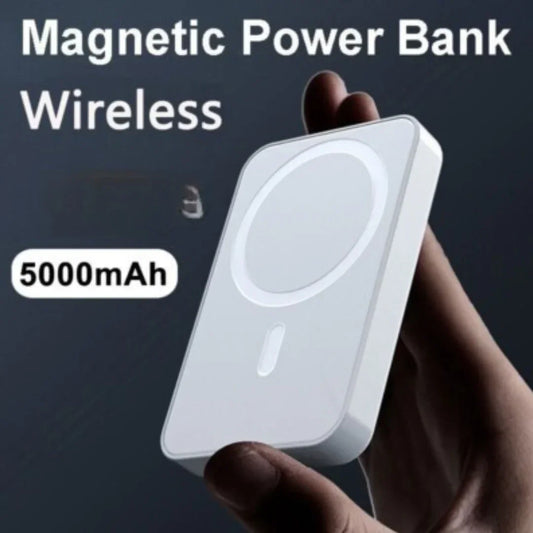 TecSox 10 000 mAh Wireless MagSafe Power Bank – Compact, Dual USB‑C & MagSafe Wireless Charging