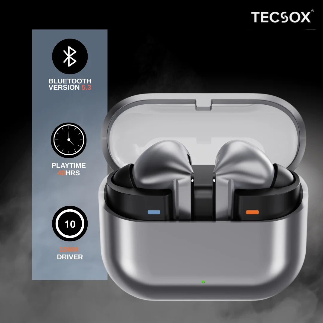 Order TecSox Audora Bluetooth Earbuds | Deep Bass | Under ₹1000