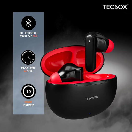 Order TecSox Pulse 611 Bluetooth Earbuds | Deep Bass | Under ₹1000