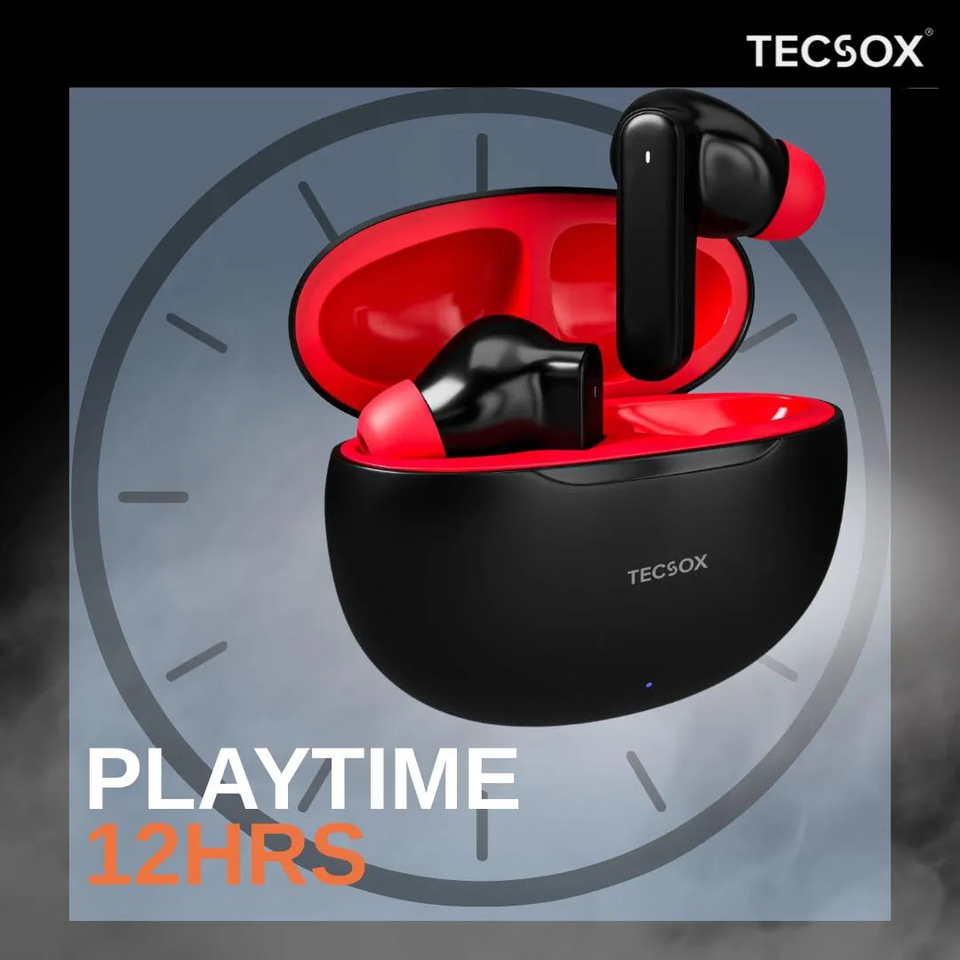 Order TecSox Pulse 611 Bluetooth Earbuds | Deep Bass | Under ₹1000