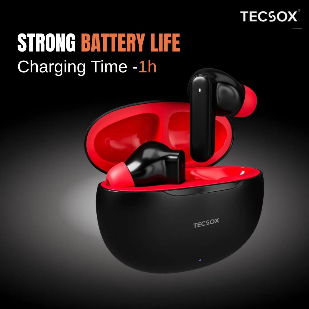 Order TecSox Pulse 611 Bluetooth Earbuds | Deep Bass | Under ₹1000