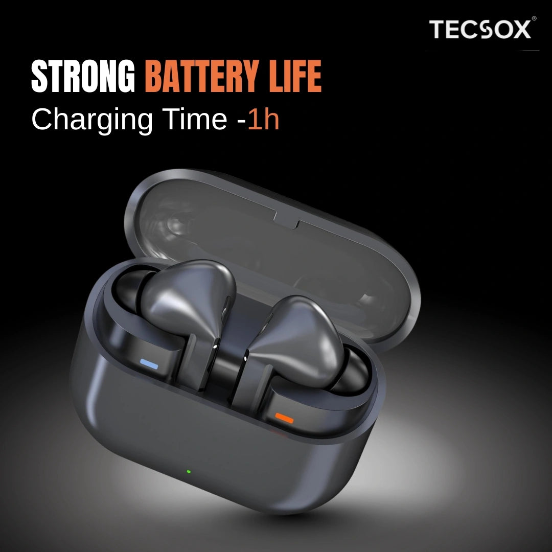 Order TecSox Audora Bluetooth Earbuds | Deep Bass | Under ₹1000