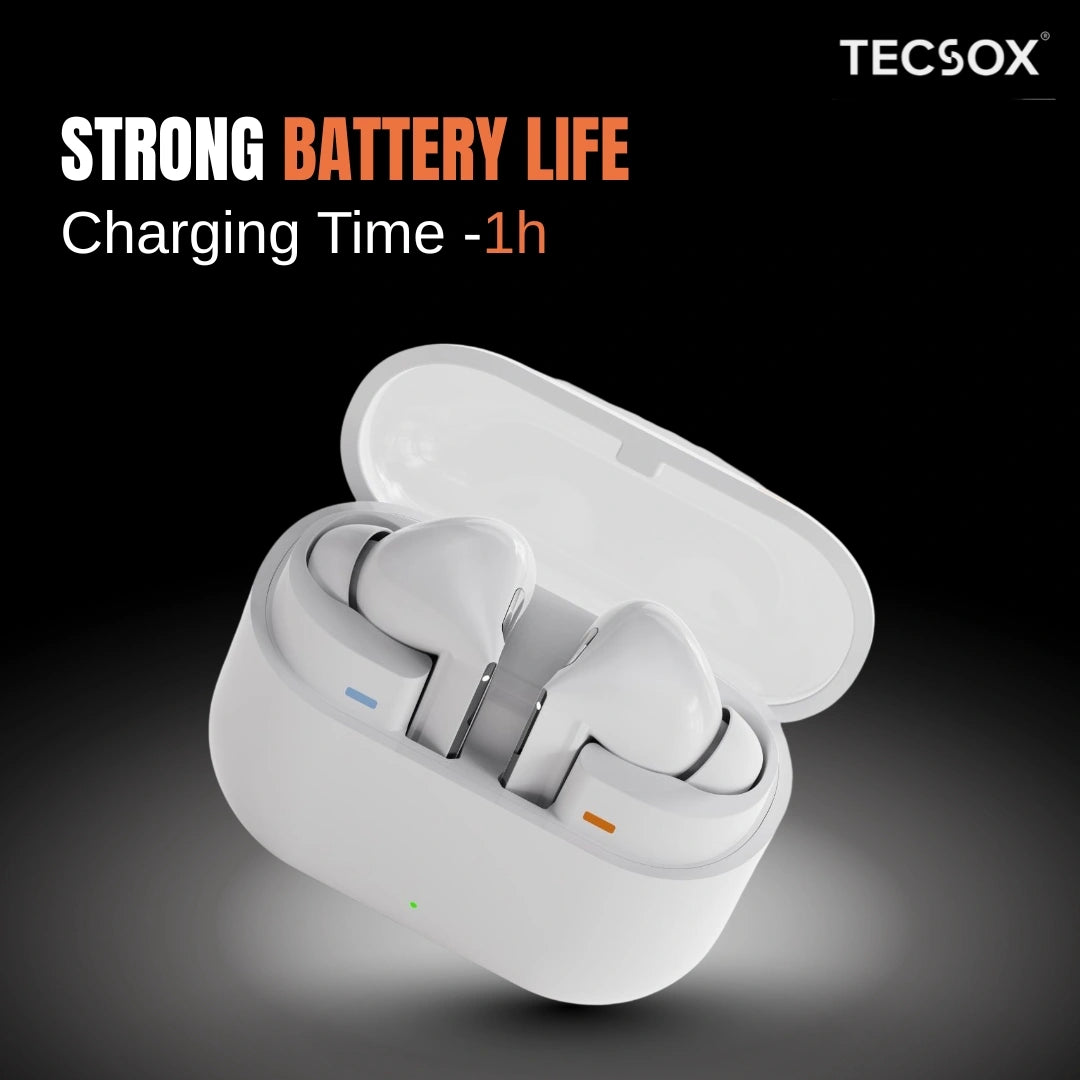 Order TecSox Audora Bluetooth Earbuds | Deep Bass | Under ₹1000