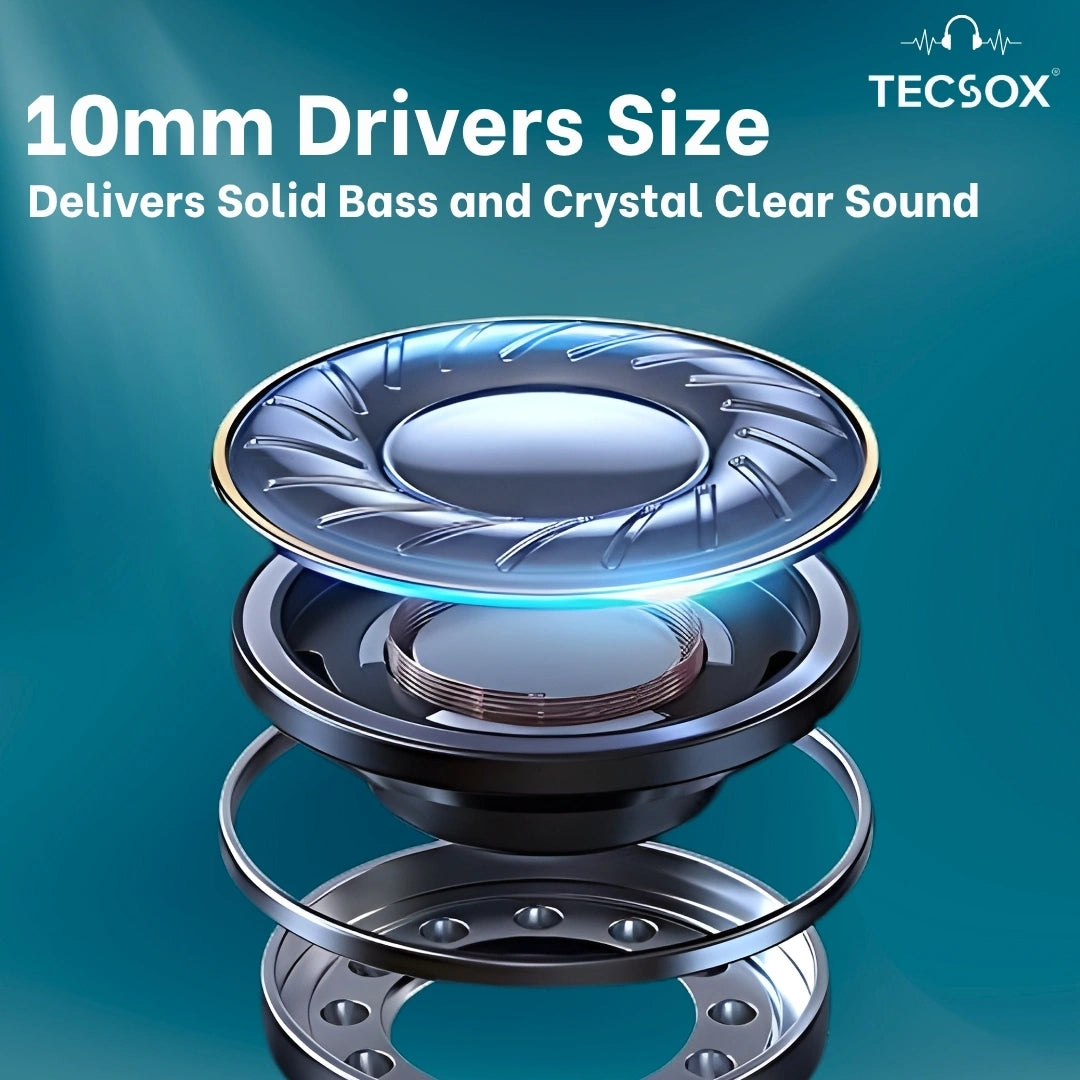 Order TecSox Max19 Bluetooth Earbuds | Power Bank & Torch