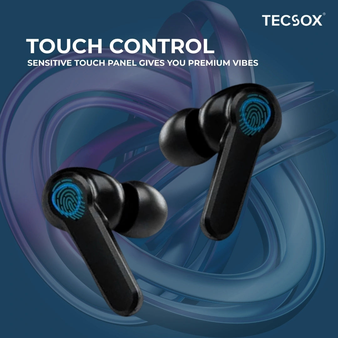 Order TecSox Max19 Bluetooth Earbuds | Power Bank & Torch