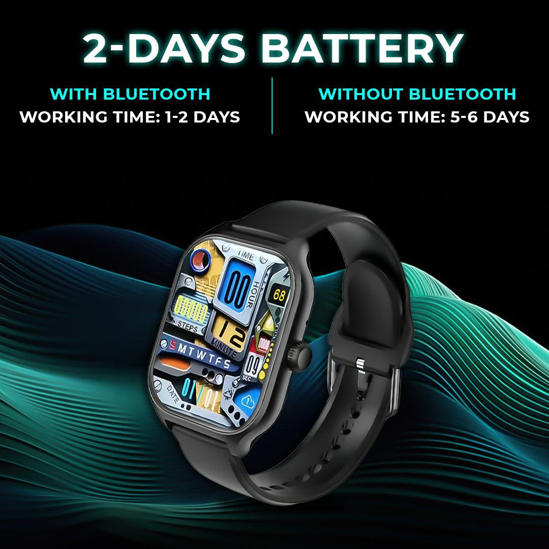 Spectra Smart Watch | 10-15 Day Standby Time | 2.02 Inch Biggest HD Di