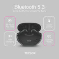 TecSox Neo591 Wireless Earbud With Deep Bass & Comfortable Fit | IPX Water Resistant 6