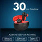 TecSox Pulse 611 Bluetooth Earbuds | Bluetooth 5.3 | 30Hr Play Time | Deep Bass Airpods