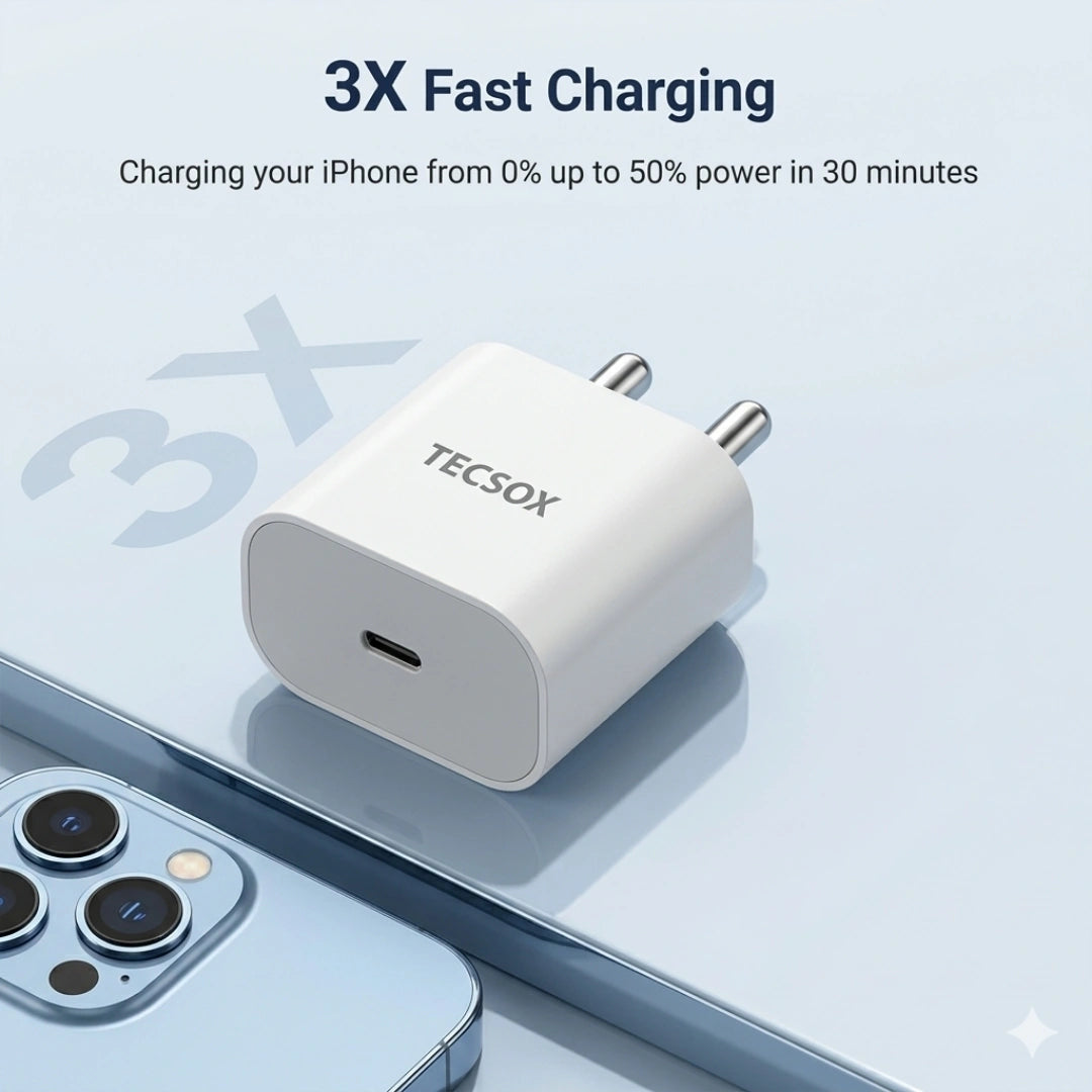 Type C 20W PD Wall Charger | For iOS & Samsung devices | Under ₹1999